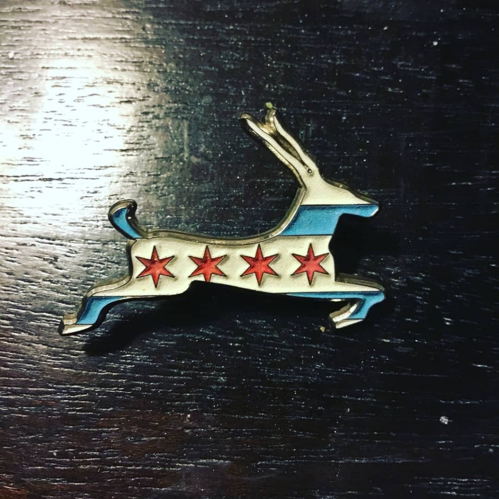 Chicago Flag Antelope Pin Limited Edition Phish
